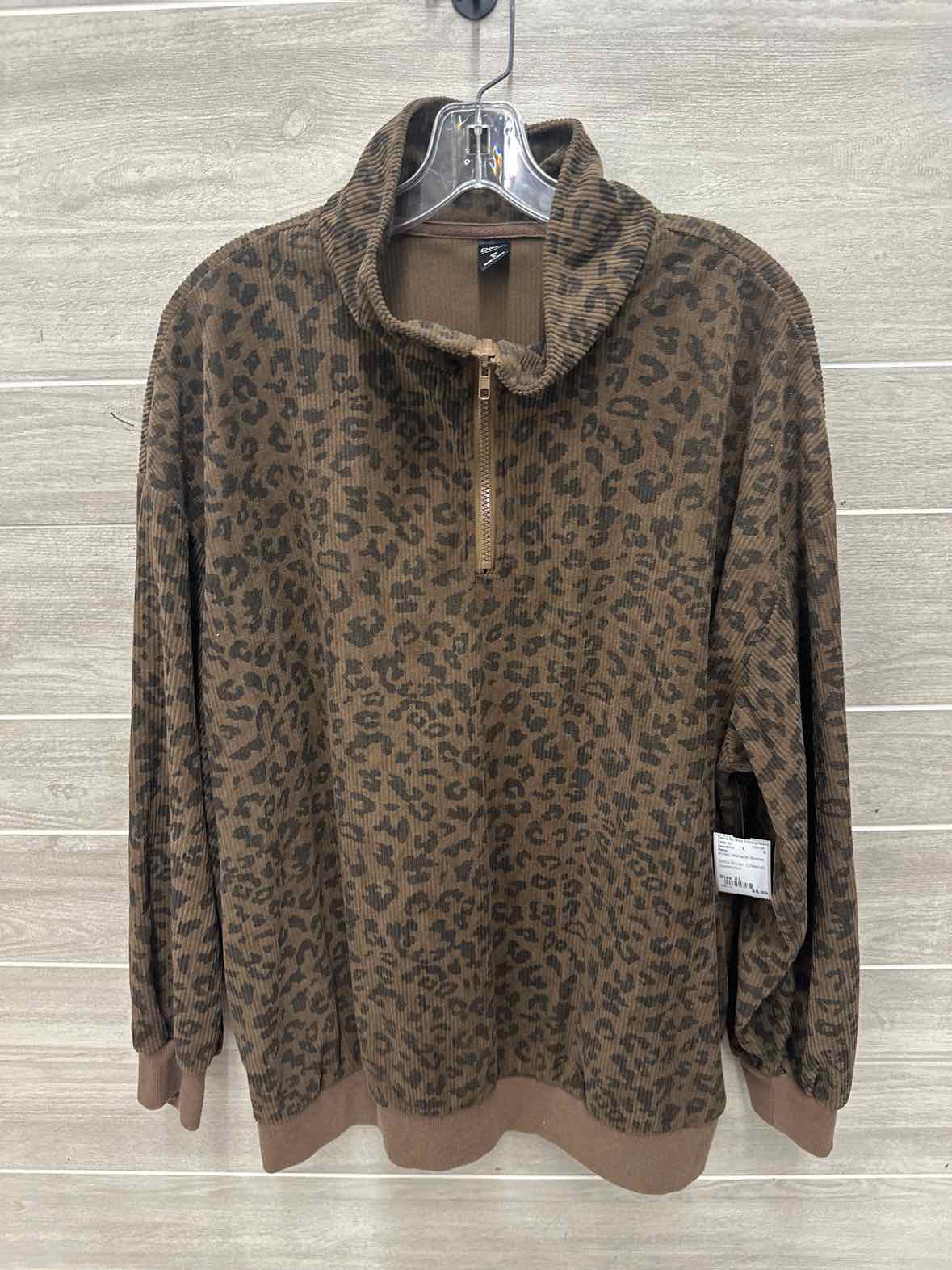 Daisy Size XL Brown Womens Sweatshirt