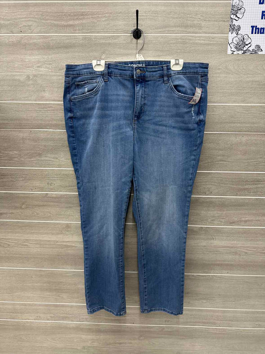 Sonoma Blue Womens Women Size 18W Jeans
