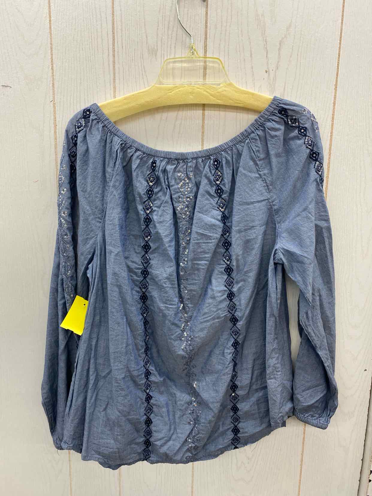 Chico's Blue Womens Size L Shirt