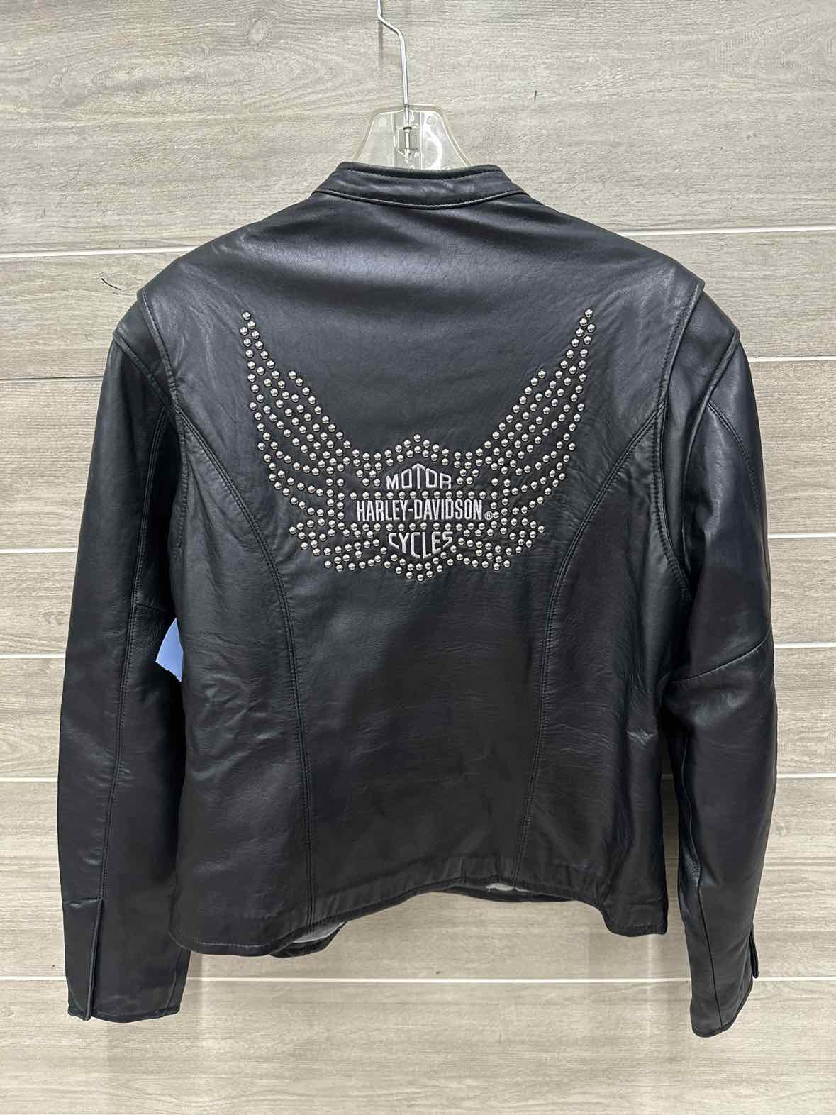 Harley Davidson Size L Black Womens Jacket (Outdoor)