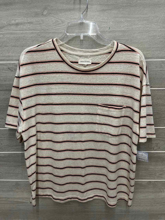Thread + Supply Size L Cream Womens Shirt