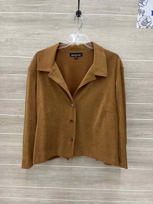 Briggs Size 3X Brown Plus Blazer