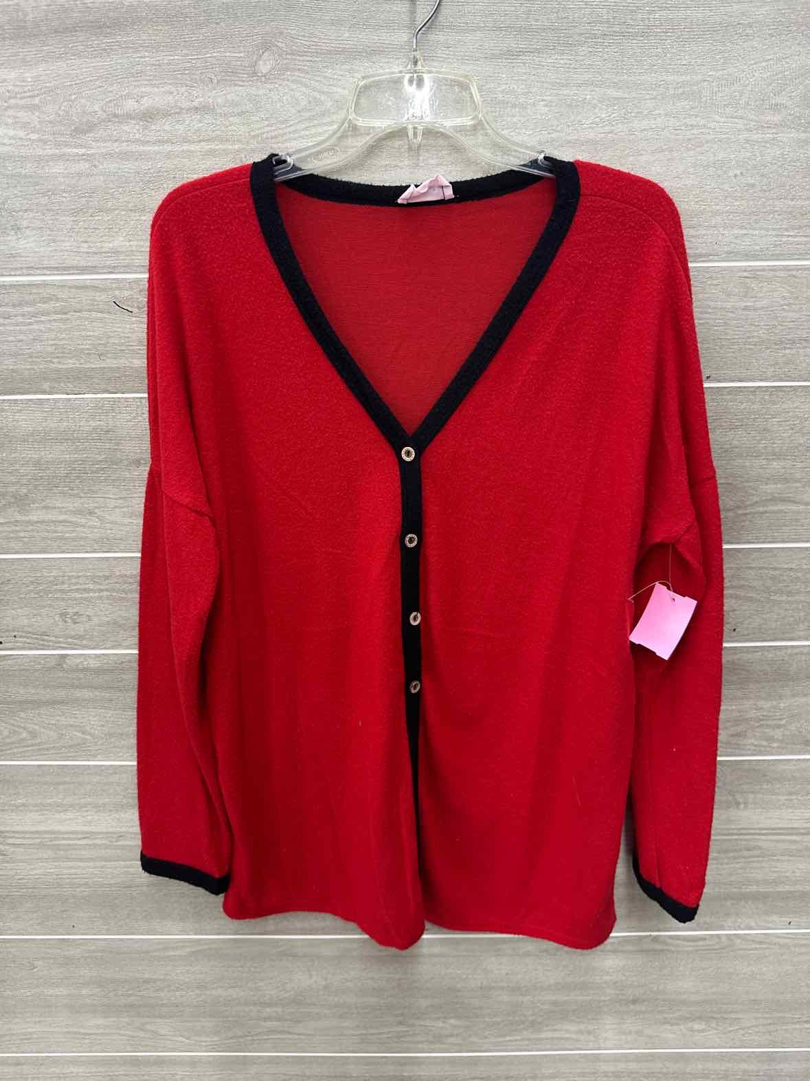Ellie Autumn Size L Red Womens Shirt