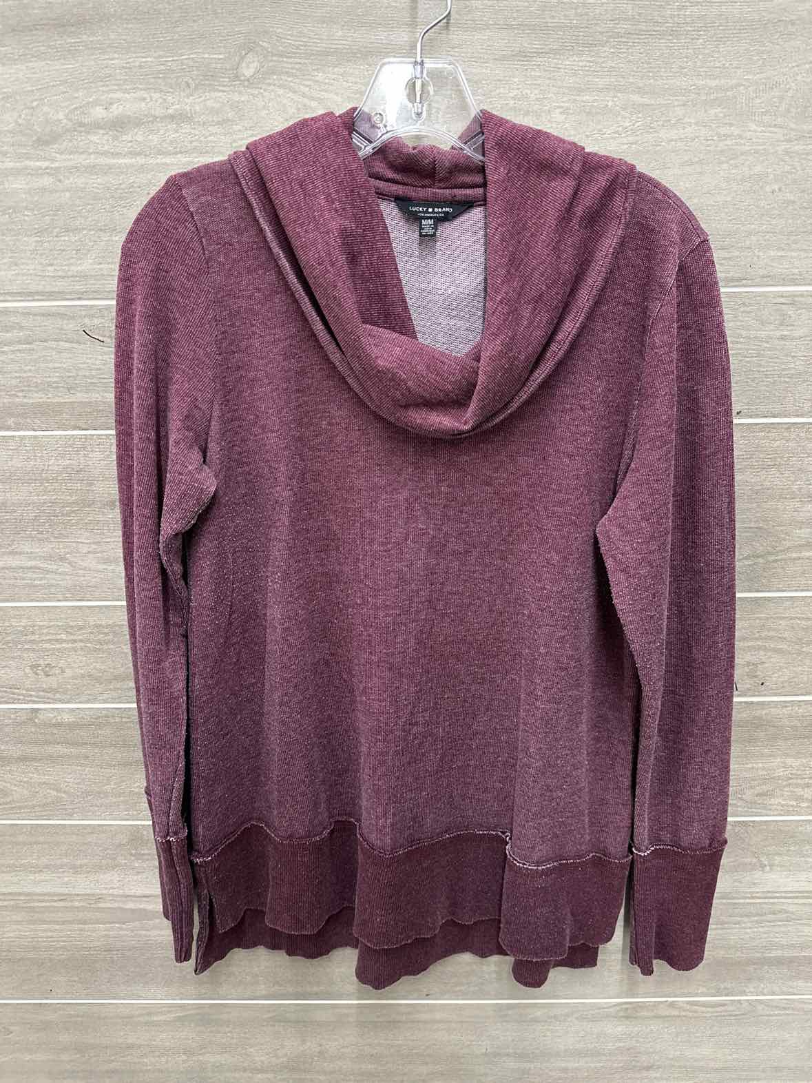 Lucky Burgundy Womens Women Size M Sweatshirt