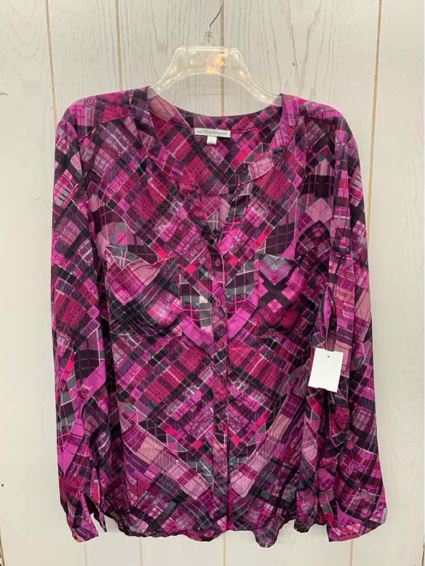 Notations Purple Womens Size XL Shirt