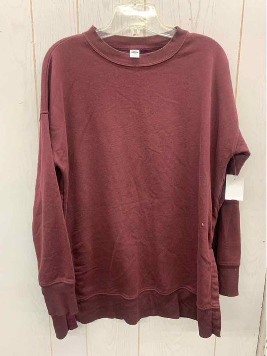 Old Navy Burgundy Womens Size Small Sweatshirt