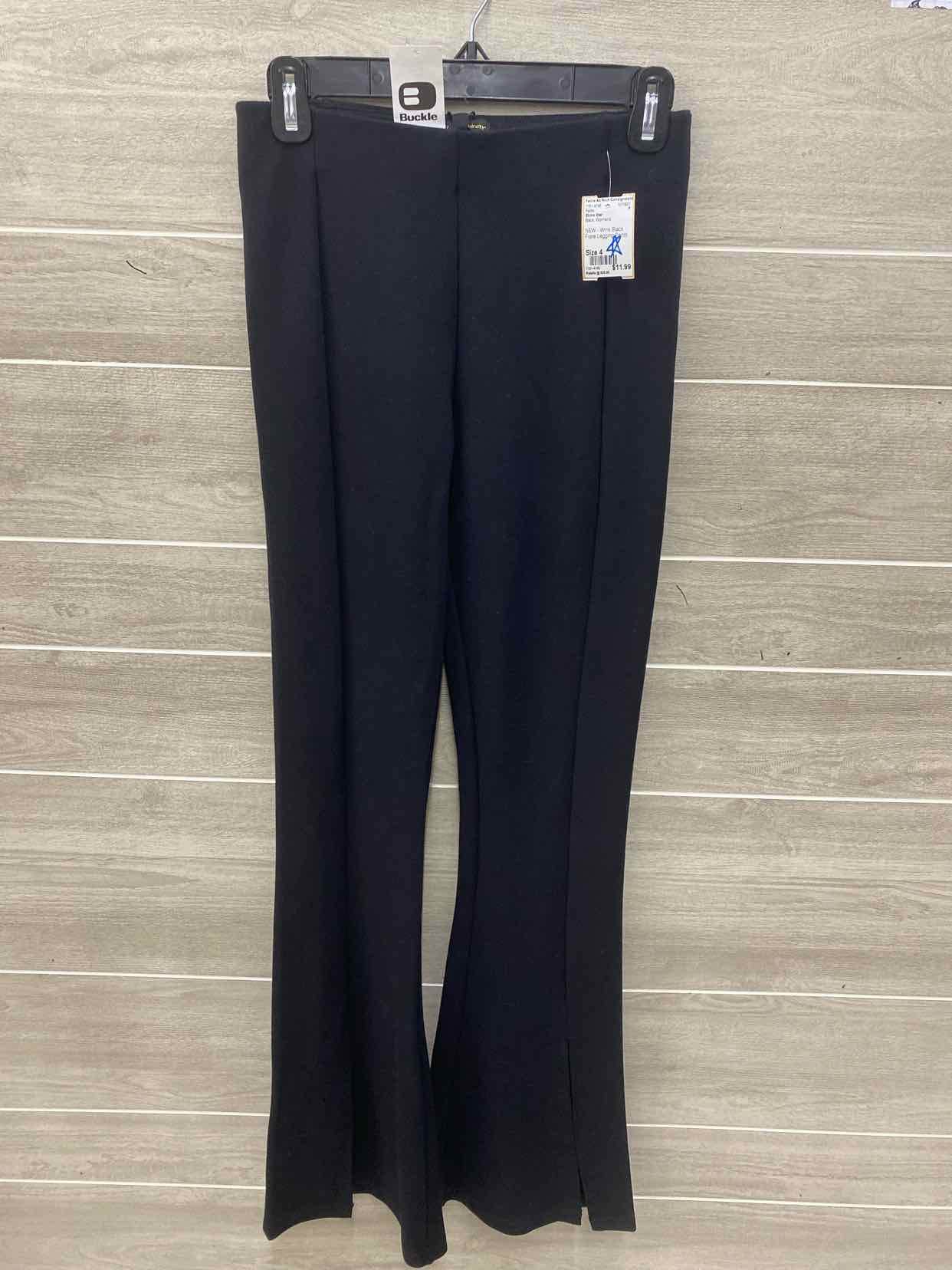 Shine Star Black Womens Size 4 Pants