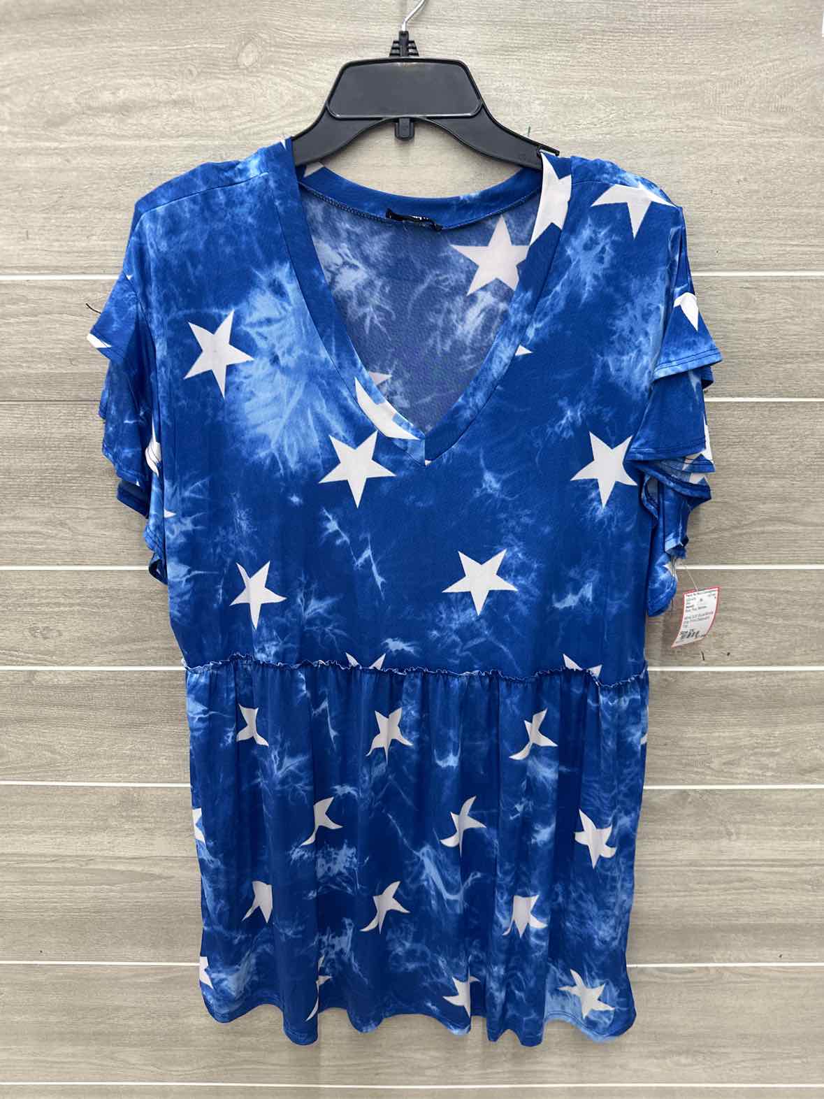 Hemish Size 2X Blue Plus Shirt