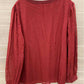 D & Co Burgundy Womens Size M/L Shirt