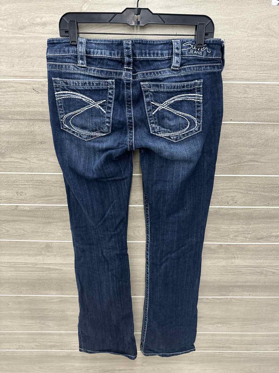 Silver Size 10 Blue Womens Jeans