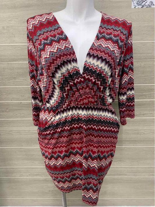 Robert Louis Burgundy Womens Size 14/16 Dress