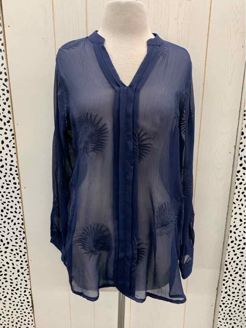 Simply Vera Navy Womens Size M Shirt