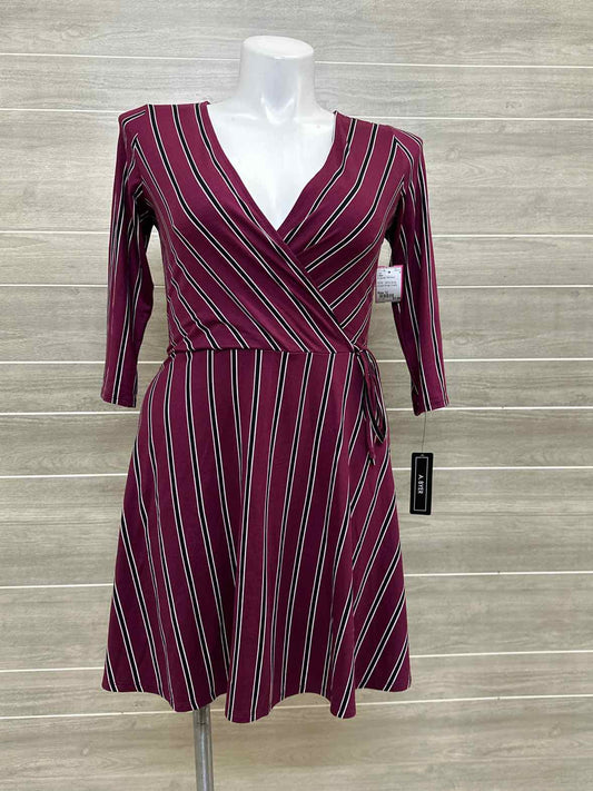 A Byer Burgundy Womens Size 12 Dress