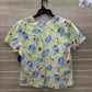 Disney Size XL Green Womens Scrub Top