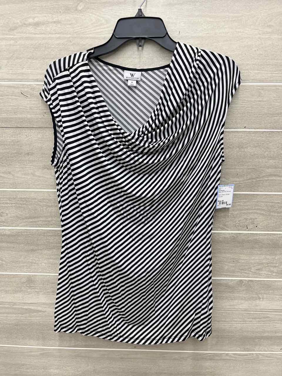 Worthington Size M Black Womens Shirt