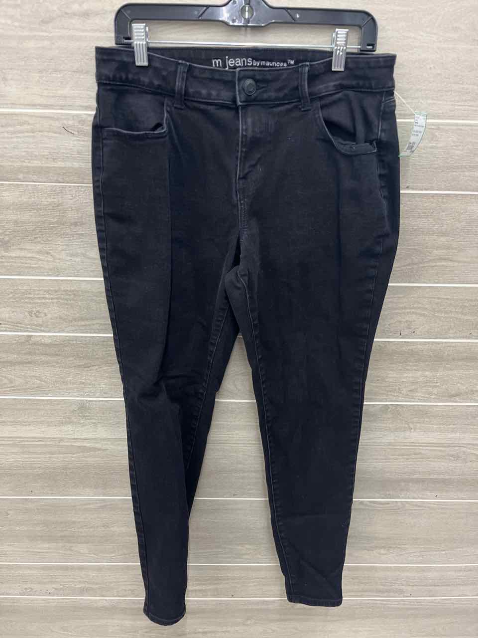 Maurices Size 12/14 Black Womens Jeans