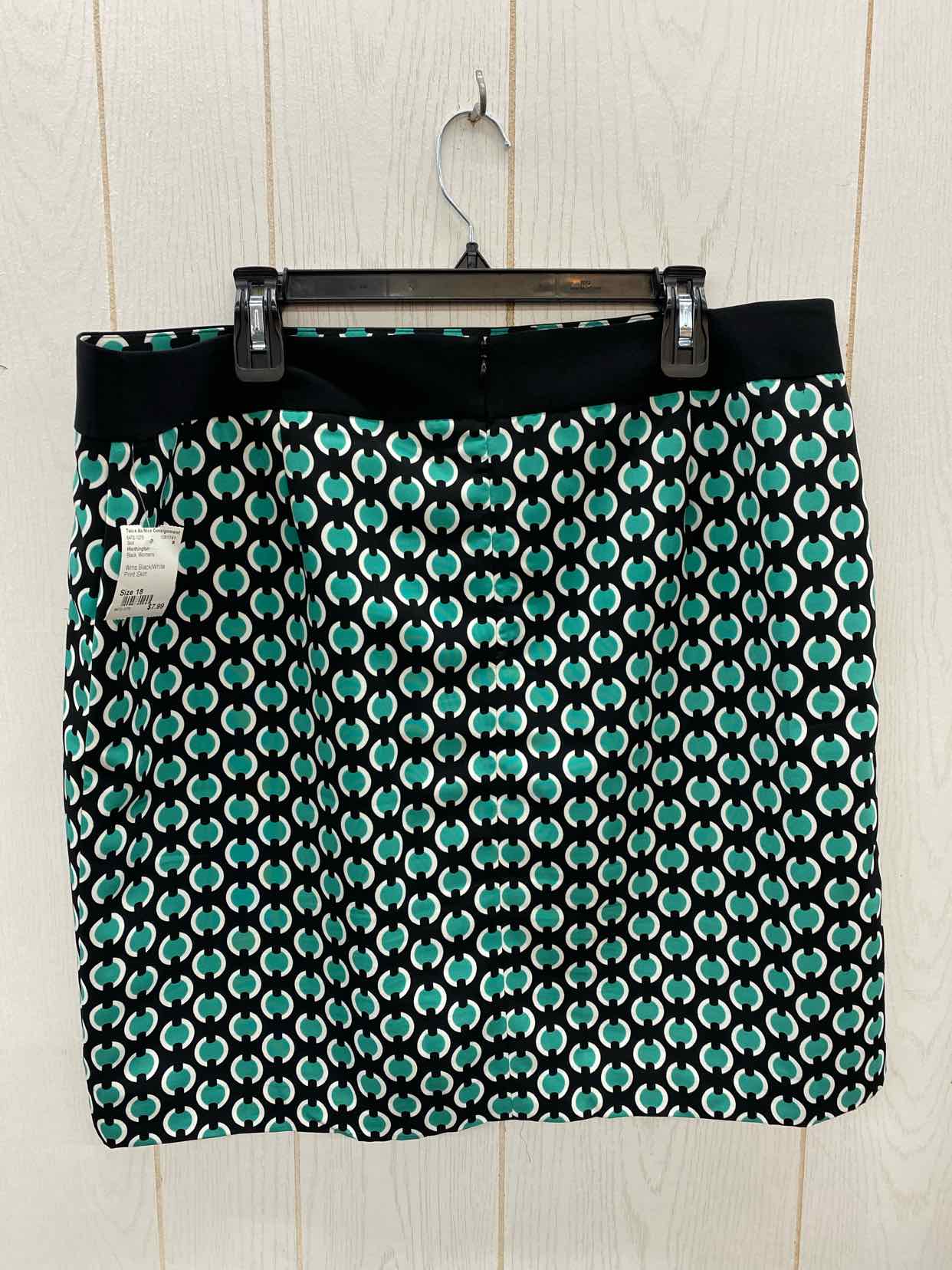 Worthington Black Womens Size 18 Skirt