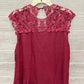 Size M Burgundy Womens Tank Top