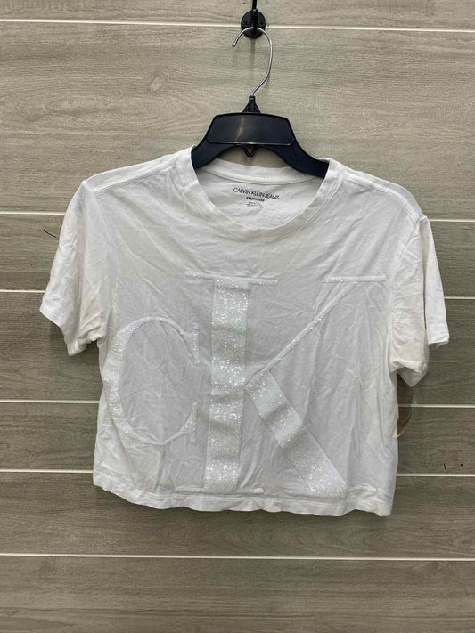 Calvin Klein White Womens Size XS Shirt