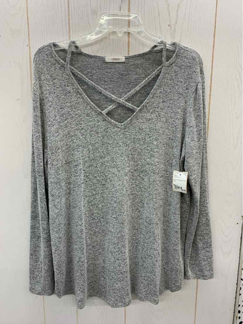 Cherish Gray Womens Size L Shirt