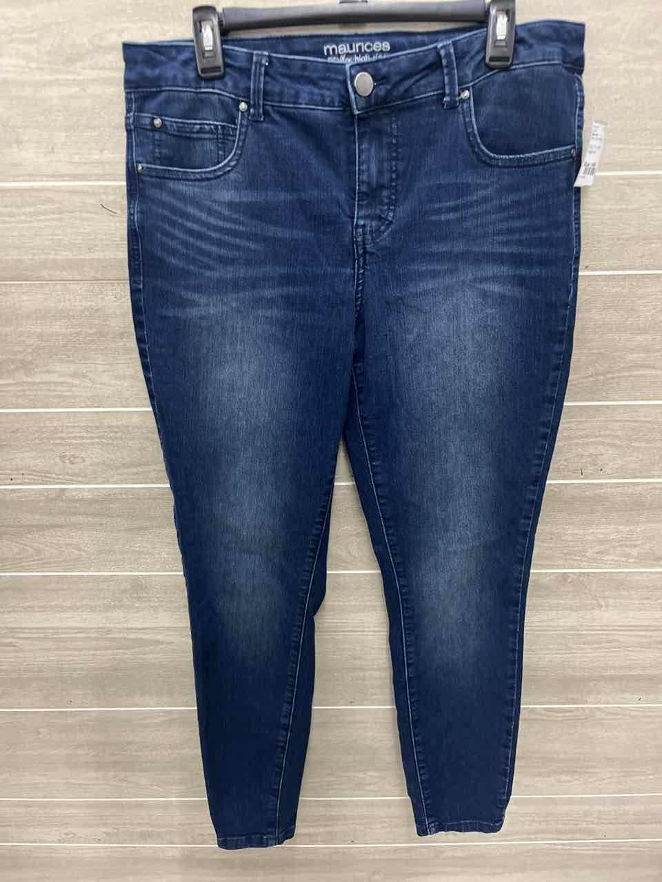 Maurices Size 14W Blue Womens Jeans