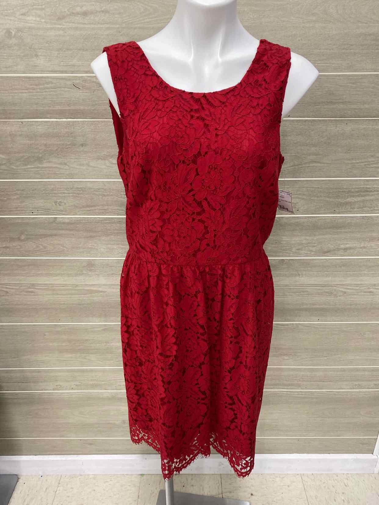 LOFT Red Womens Size 10 Dress