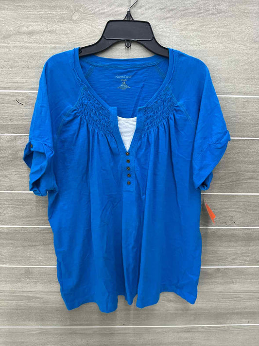 Northcrest Blue Womens Women Size 16/18 Shirt