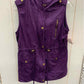 Zenana Purple Womens Size Small Vest