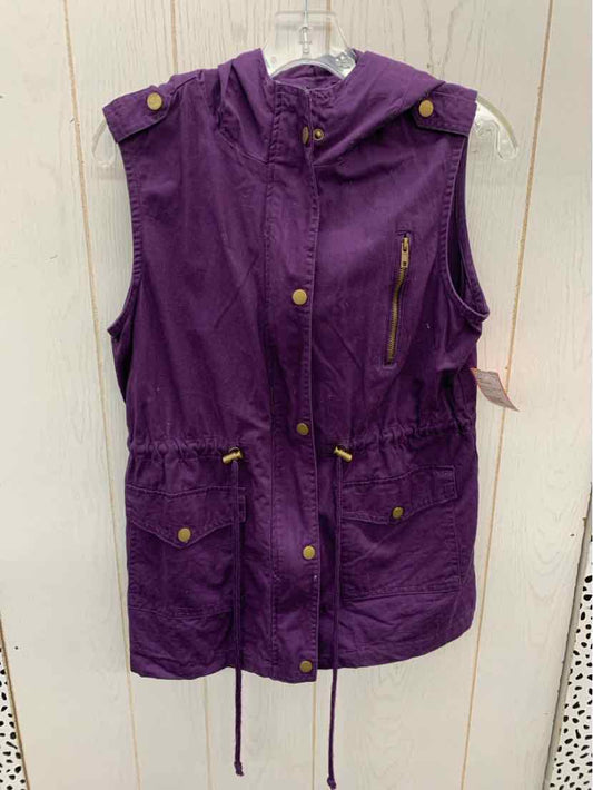 Zenana Purple Womens Size Small Vest