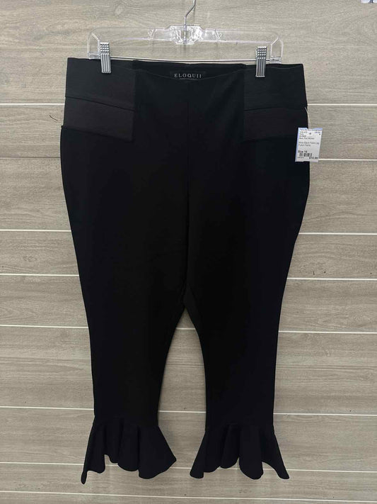 ELOQUII Size 16 Black Plus Pants