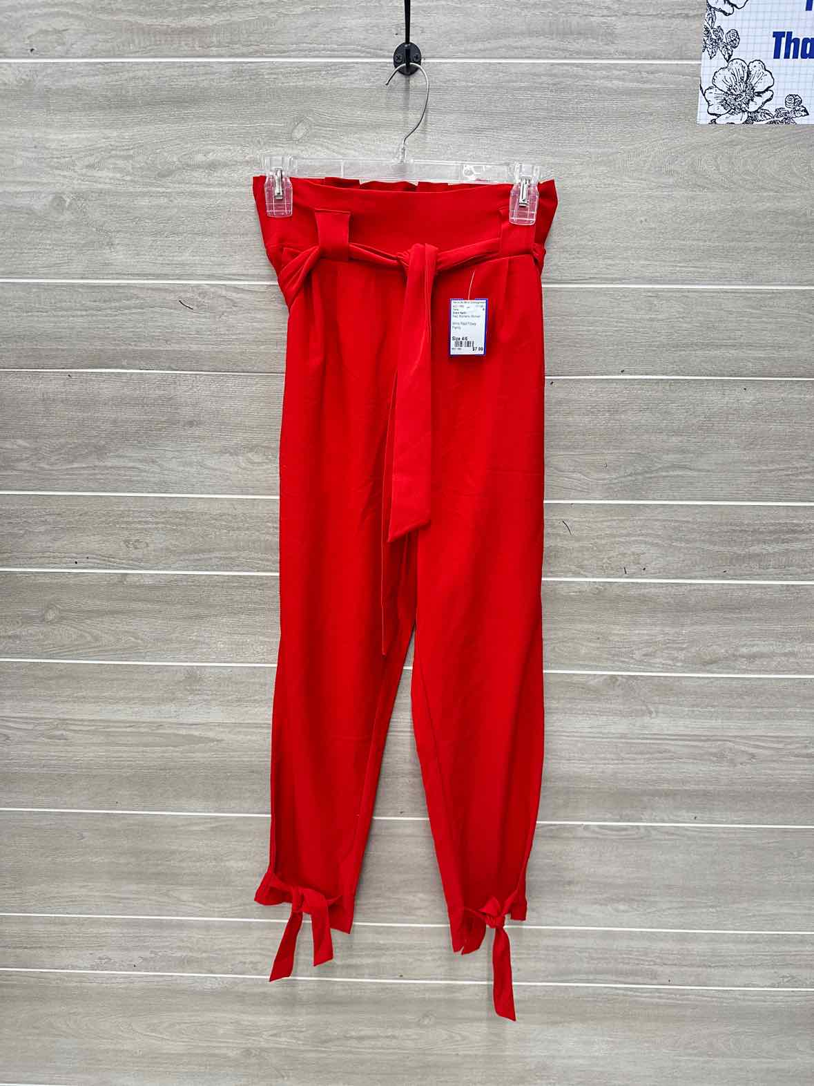 Grace Karin Size 4/6 Red Womens Pants