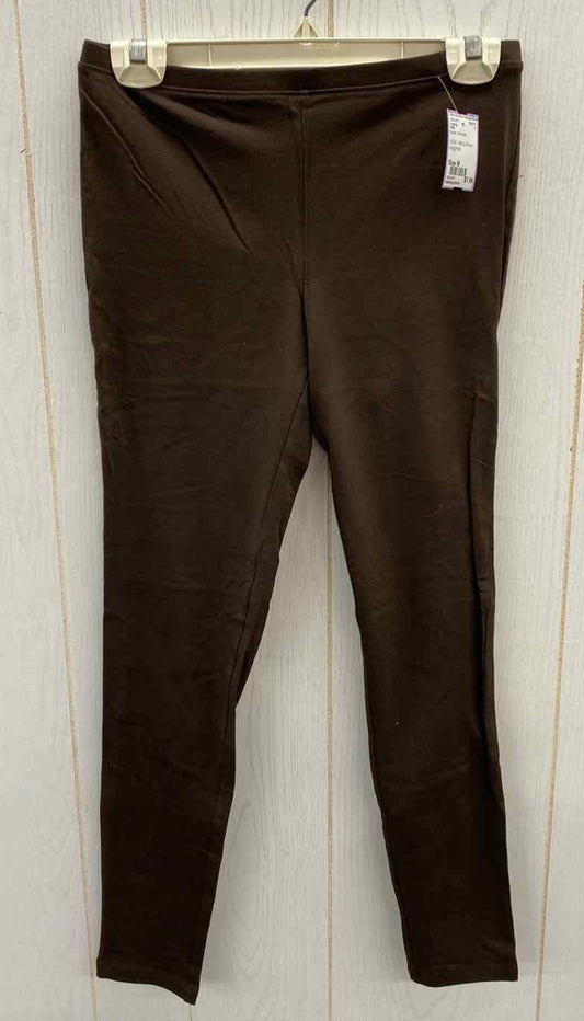 HUE Brown Womens Size M Leggings