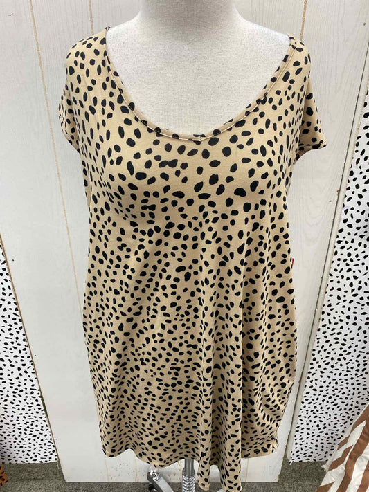 Vanilla Bay Tan Womens Size 10 Dress