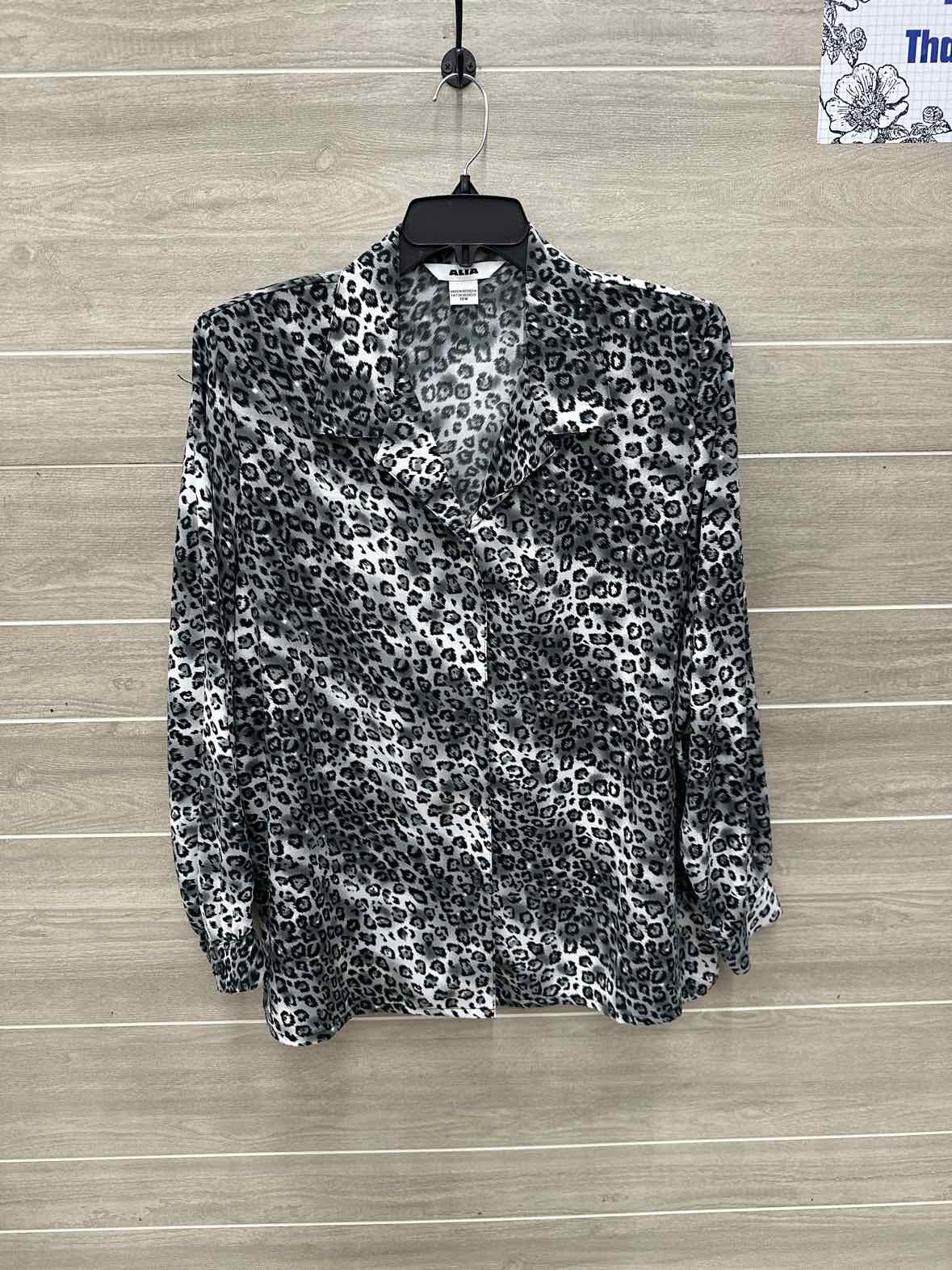 Alia Size 18W Black Plus Shirt