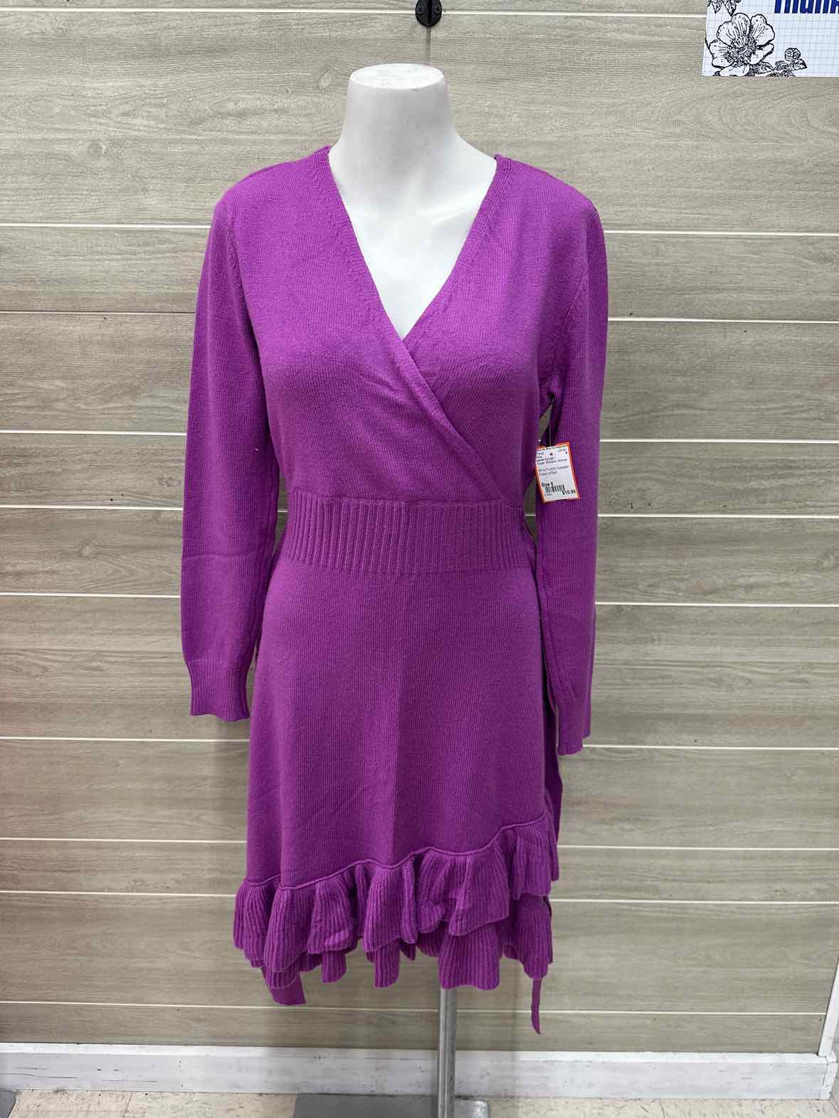 Lauren Conrad Size 6 Purple Womens Dress