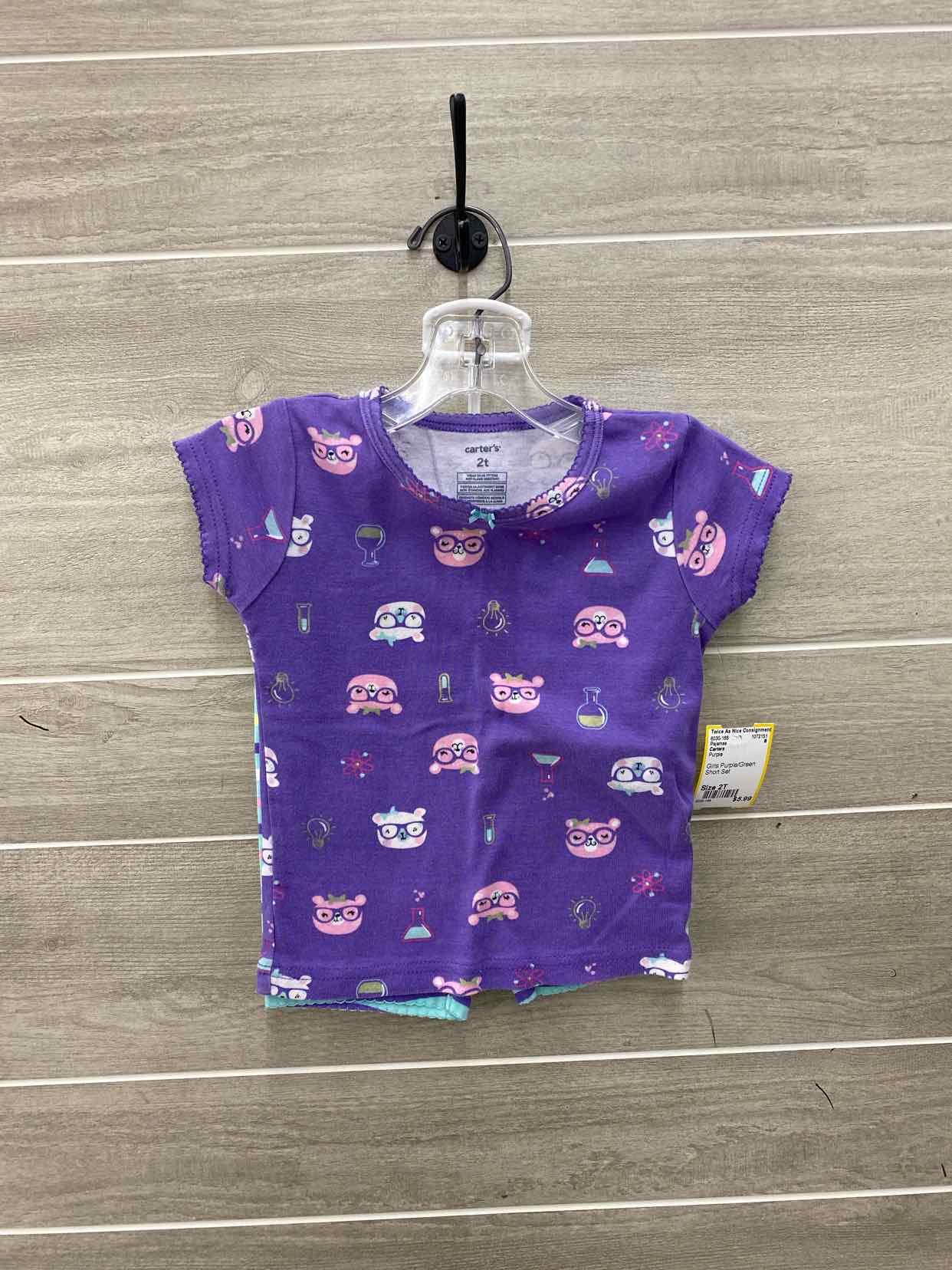 Carters Girls Size 2T Pajamas