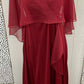 Burgundy Junior Size 8 Gown/Evening Wear