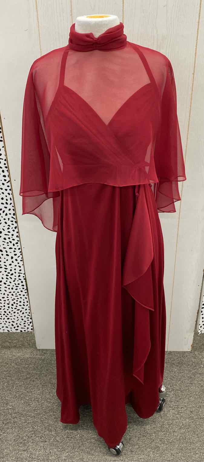 Burgundy Junior Size 8 Gown/Evening Wear