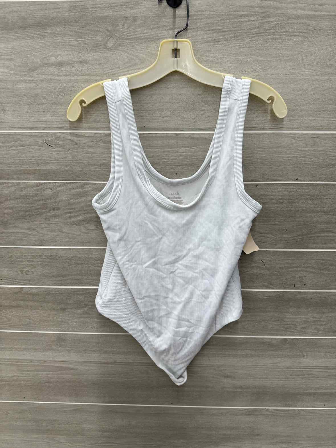 Nuuds Size L White Womens Bodysuit
