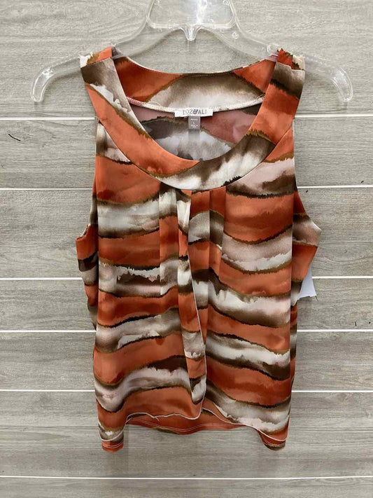 Roz & Ali Coral Womens Women Size L/P Tank Top
