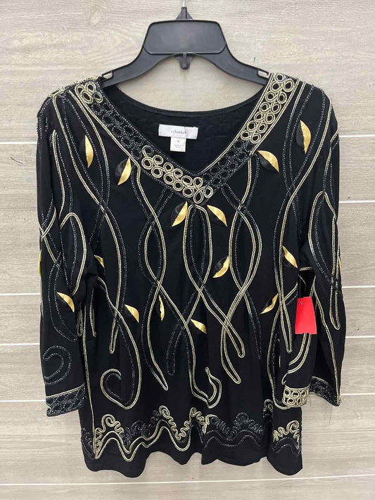 CJ Banks Size XL Black Womens Shirt