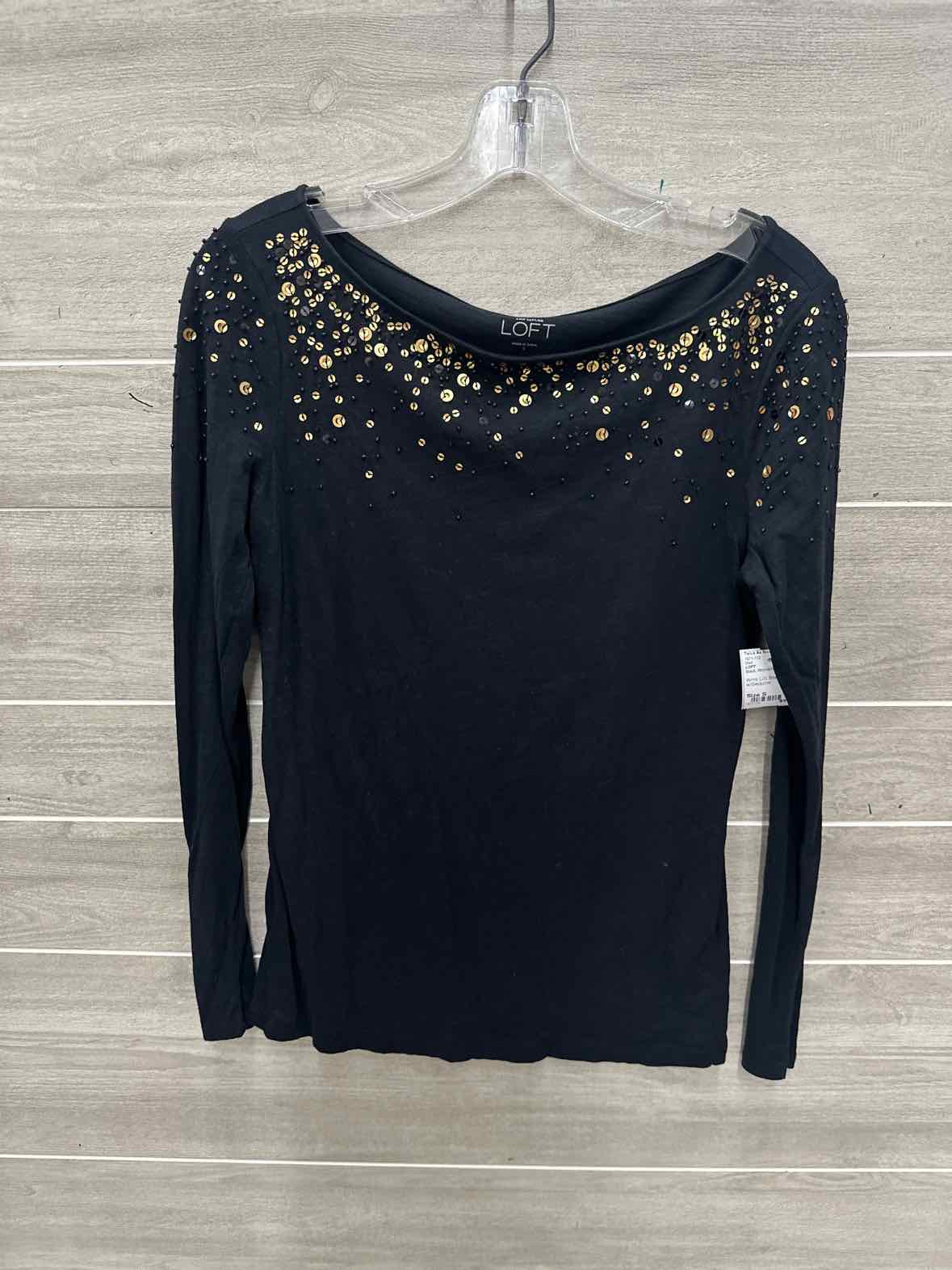 LOFT Size S Black Womens Shirt