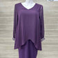 Midnight Velvet Purple Womens Women Size 10/12 Dress