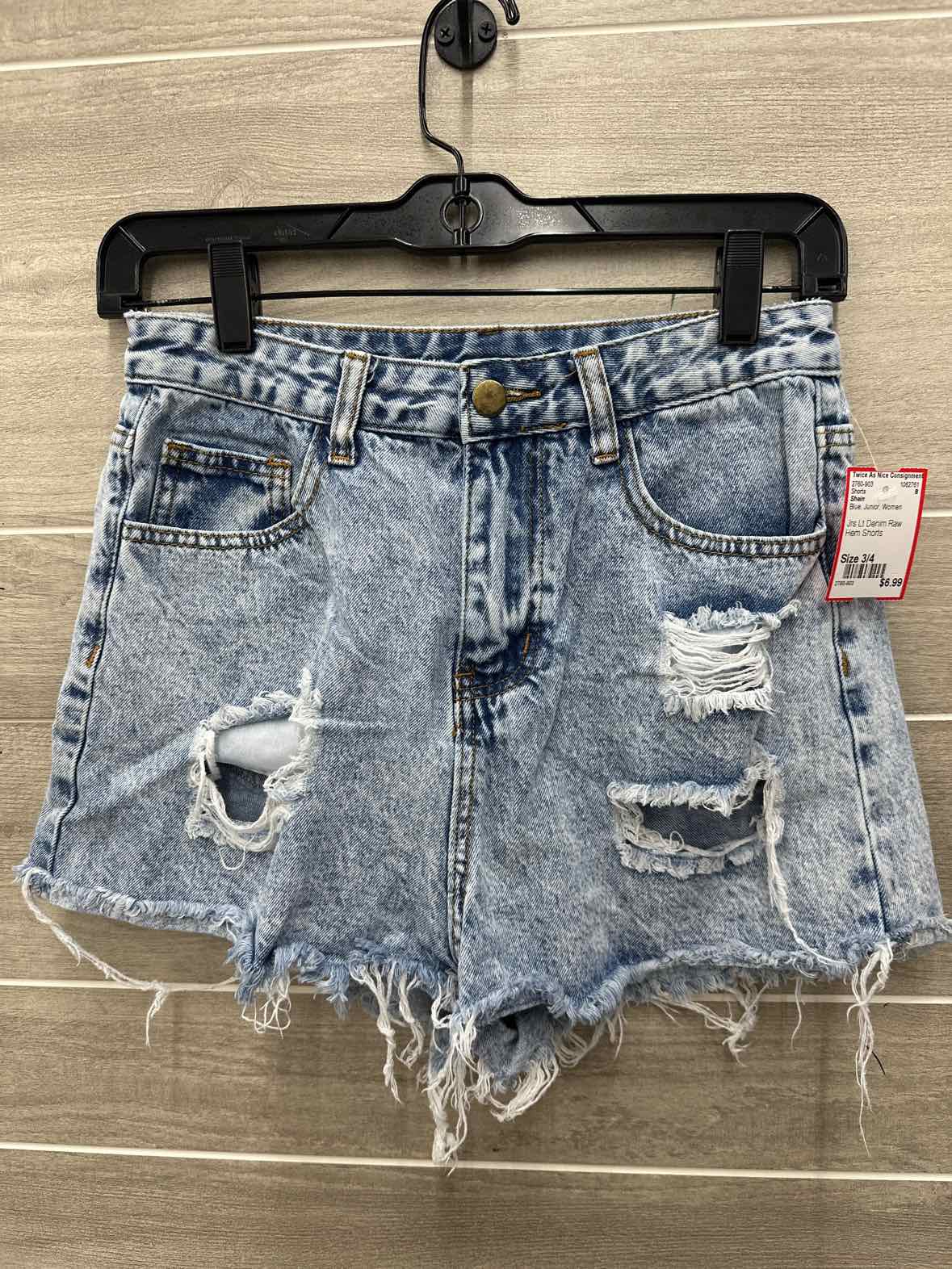 Shein Size 3/4 Blue Junior Shorts
