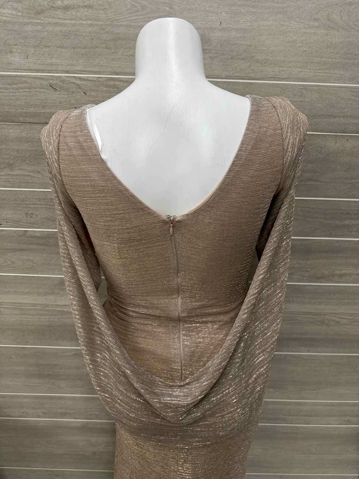 Betsy Adam Size 8/10 Petite Gold Petite Gown/Evening Wear