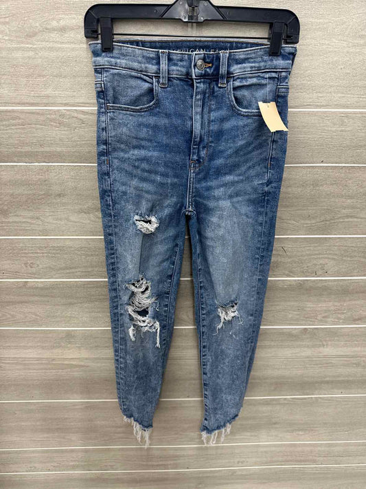 American Eagle Blue Womens Size 4 Short Jeans