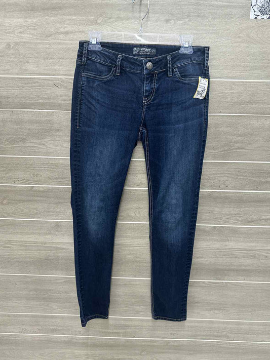 Silver Blue Womens Women Size 6 Jeans