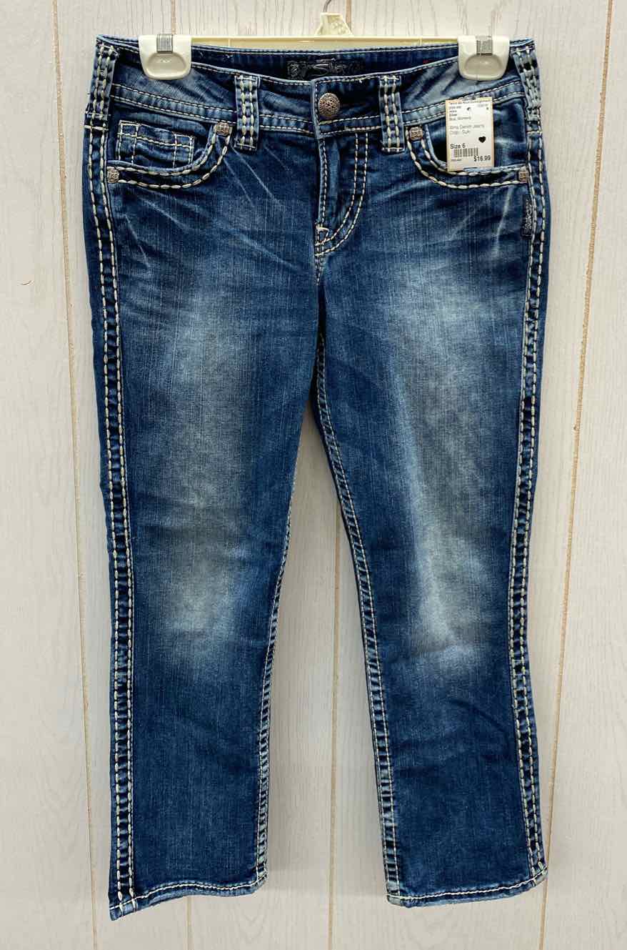 Silver Blue Womens Size 6 Jeans