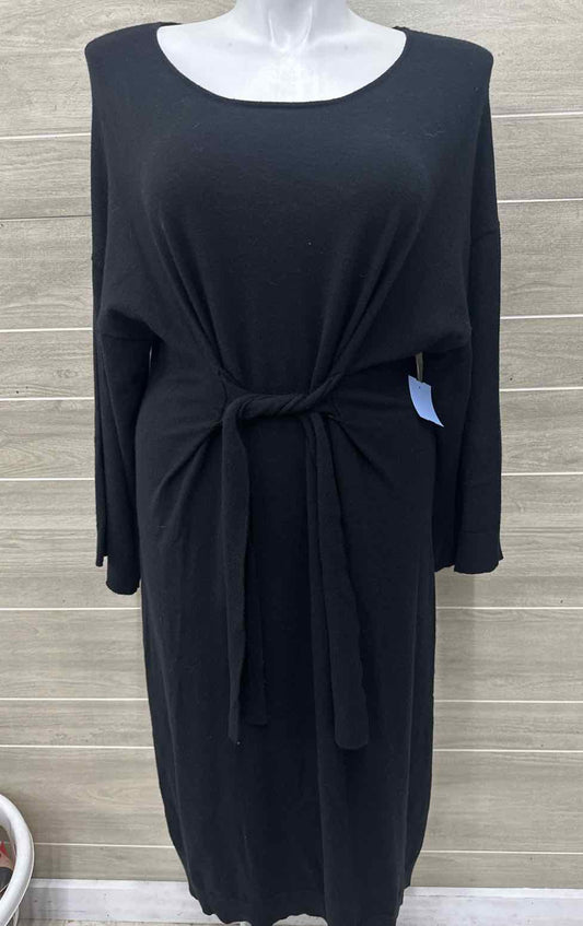 Max Studio Size 14/16 Black Womens Dress