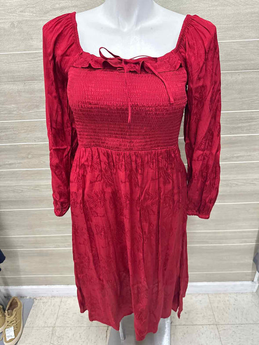 Maurices Size 10/12 Red Womens Dress